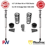 Maxtrac 4.5" Lift Rear Kit W/ Fox Shocks For 2009-18 Dodge Ram 1500 2WD #902445F. Fixed Price $942.08.