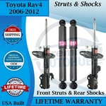 Kyb Oem Front Struts & Rear Shocks For 2006-2012 Toyota RAV4 Lifetime Warranty. Fixed Price $420.00.