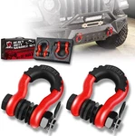 Ambull Shackles 3/4 Inch Ring (2 Pack) 45,000LB Break Strength Red. Fixed Price $35.09.