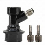 Ball Lock Corny Keg Coupler 1/4" Mfl Threaded 3/8" And Barbs Beverage Only. Fixed Price $14.99.