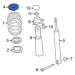 For Audi A3 Quattro 2015-2016 5Q0512149F Rear Upper Coil Spring Insulator. Fixed Price $26.04.