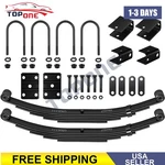 For 6000LB 6K Single Trailer Axle 5 Leaf Springs + U-bolt Hanger Kit. Fixed Price $82.69.