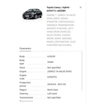 2019 Toyota Camry Spring, Coil, Rear Used Oem 48231-33740. Fixed Price $99.99.