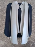 02-06 Escalade Rear Corner Vent Trim Pillar Applique Molding Pearl White Set. Fixed Price $229.99.