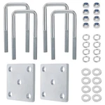 Trailer Leaf Spring U-bolts For 2X2 Axle Square 5.25" Boat Kit. Fixed Price $43.99.