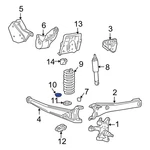 Ford Excursion 2000-2005 EOTZ5B300A Front Lower Coil Spring Retainer. Fixed Price $10.76.