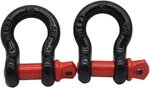 2PACK 5/8INCH,3/4INCH D-ring Shackle,steel 1/2 Black With Red. Fixed Price $27.37.
