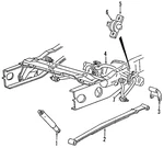 Genuine Mazda Leaf Spring 1F60-28-010. Fixed Price $72.33.