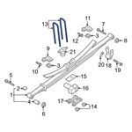 Ford F-250 Super Duty 2018-2019 BC3Z5705G Leaf Spring Axle U-bolt. Fixed Price $19.19.