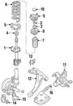 Genuine Ford Mercury Villager 1999-2000 Front Suspension Coil Spring XF5Z-5310AA. Fixed Price $64.79.