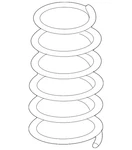 Genuine Volkswagen Coil Spring 5QM-411-105-AB. Fixed Price $156.36.