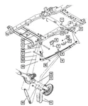 Genuine Mopar Rear Leaf Spring 4670950AA. Fixed Price $988.43.