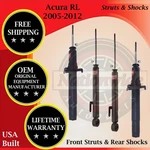 Kyb Oem Front Struts & Rear Shocks For 2005-2012 Acura Rl 3.5L, 3.7L Lifetime Wa. Fixed Price $524.55.