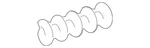 Genuine Toyota Exhaust Manifold Bolt And Spring 90501-A0006. Fixed Price $7.10.