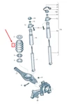 New Audi RS3 Rear Coil Spring 5Q0511115KF 5Q0-511-115-KF. Fixed Price $148.00.