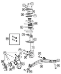 Genuine Mopar Front Coil Spring 5105846AD. Fixed Price $9.25.