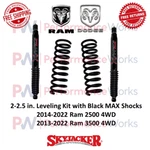 Skyjacker Coil Spring 2-2.5" Front Leveling Kit W/ Black Max For Ram 2500 3500. Fixed Price $354.90.