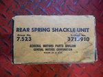 Gm Rear Shackle Unit 3713910 #9525. Fixed Price $39.95.
