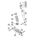 Genuine Mopar Rear Coil Spring 4895474AB. Fixed Price $44.66.