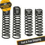 Fabtech 5" Long Travel Front & Rear Lifted Coil Springs For 18 Jeep Wrangler Jk. Fixed Price $485.37.