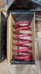 Eibach Racing Linear Main Spring Dia 2.50 Len 7.00 Rate 550# Red Powdercoat. Fixed Price $80.00.