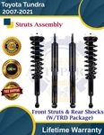 Oe Front Struts & Rear Shock For Toyota Tundra 2007-2021 W/trd Lifetime Warranty. Fixed Price $292.85.