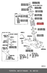 Genuine Oe Suspension Spring, 481311K600 For Toyota 48131-1K600. Fixed Price $111.17.