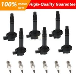 6XIGNITION Coils +6X Iridium Spark Plugs Ford Lincoln Mazda 3.7L 3.5L UF553. Fixed Price $61.79.