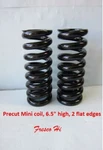 Lowrider Hydraulics Mini / Euro Coil Springs, 6.5" Long, 2 Flat Edges, Black. Fixed Price $72.00.
