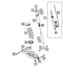 Genuine Mopar Rear Coil Spring Right 68421909AA. Fixed Price $108.99.