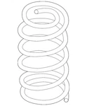 Genuine Mazda Coil Spring KN3L-28-011. Fixed Price $106.39.