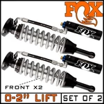 Fox 2.5 Adjustable Coil-over Front Shocks 07-18 Silverado Sierra 1500 0-2" Lift. Fixed Price $2079.95.