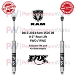 Fox 2.0 Performance Ifp Shock Pair 19-24 Ram 1500 Dt 4WD Rwd 0-2" Rear Lift. Fixed Price $448.19.