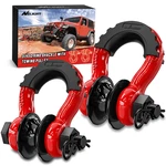 Nilight 3/4 Inch D-ring Shackle With Towing Pulley Red (pair). Fixed Price $41.99.