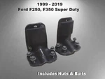 Pair 99 - 19 Ford F250 F350 Overload Auxiliary Rear Leaf Spring Brackets W/bolts. Fixed Price $116.10.
