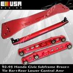 Rear Lower Control Arm+tie Bar+subframe FOR92-95 Hondacivic 93-97DEL Sol Red. Fixed Price $949.79.