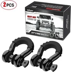 2PCS 3/4" D-ring Shackles 7/8'' Pin Black Isolator Washers Kit 4.5T For Bumper. Fixed Price $27.99.
