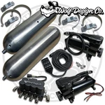 4 Corner Manifold Air Ride Bag Management Kit 6 Gallons Dual Compressors Black. Fixed Price $1044.05.