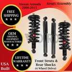 Monroe Oem Front Strut & Rear Shock For 2008-2015 Nissan Armada 4WD Lifetime Wa.. Fixed Price $408.00.