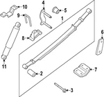 Genuine Nissan Leaf Spring Assembly 55020-9BU3D. Fixed Price $386.19.