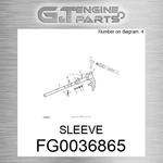 FG0036865 Sleeve Fits John Deere (surplus Open Box). Fixed Price $55.37.