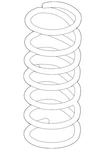 Genuine Volkswagen Coil Spring 7P6-411-105-AL. Fixed Price $163.38.