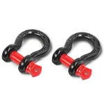 Jamiikury 1/2" Ring Shackle With 5/8" Screw Pin, 2T Inch, Black&red. Fixed Price $17.09.
