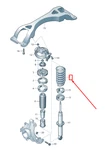 New Audi Q7 4L Rear Coil Spring 7L8511115BB Genuine. Fixed Price $289.61.