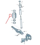 New Vw Golf Vii Variant Ba MK7 Rear Coil Spring 5Q0511115NL 5Q0-511-115-NL. Fixed Price $148.00.