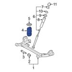 For Toyota Sienna 2004-2010 48231AE031 Rear Coil Spring. Fixed Price $174.52.