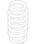 Genuine Volkswagen Coil Spring 1K0-511-115-BE. Fixed Price $139.39.
