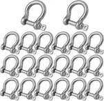 20 Pcs Stainless Steel Screw Shackle Chain M6- 1/4INCH, Silver. Fixed Price $36.23.