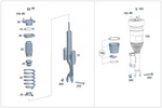 Genuine Mercedes-benz Helical Spring 205-321-25-04-64. Fixed Price $122.20.