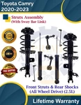 Front Strut & Rear Shock W/sway Bar Links For 2020-2023 Toyota Camry 4X4 9YR. Fixed Price $483.11.